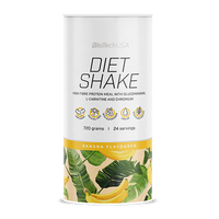 Diet Shake od BioTechUSA je proteínový nápoj v prášku, s vysokým obsahom potravinovej vlákniny, s nízkym obsahom tukov, so superpotravinami, bez palmového oleja.