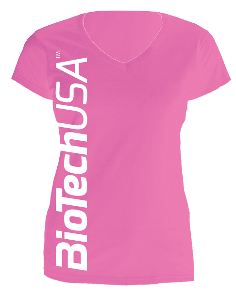 BioTech USA dámske tričko - ružové