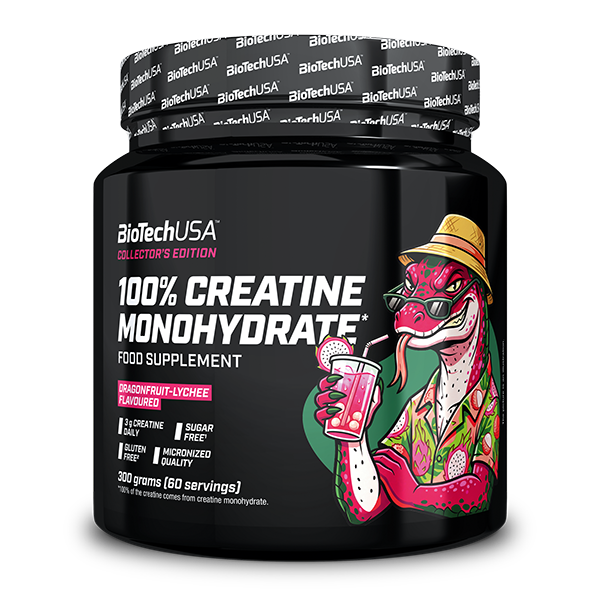100% Creatine monohydrate - 300 g Dragonfruit-liči