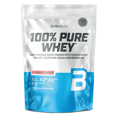 100% Pure Whey - 454 g - BioTechUSA Slovakia