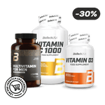 Vitamin C1000 + Vitamin D3 + Multivitamin For Men from organic sources