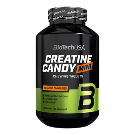 Creatine Candy Mini - 240 žuvacie tabletky - BioTechUSA Slovakia