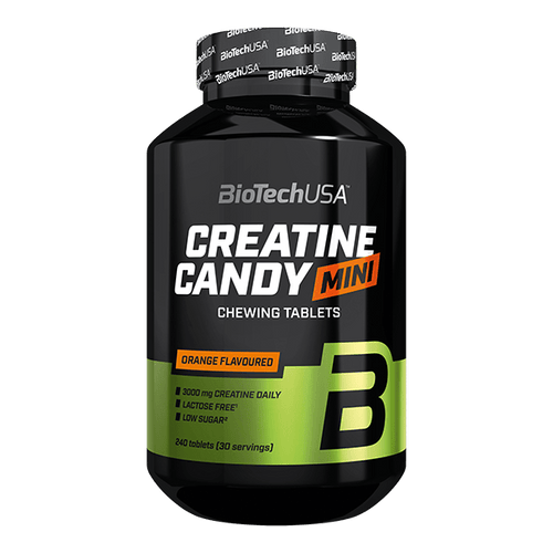 Creatine Candy Mini - 240 žuvacie tabletky - BioTechUSA Slovakia