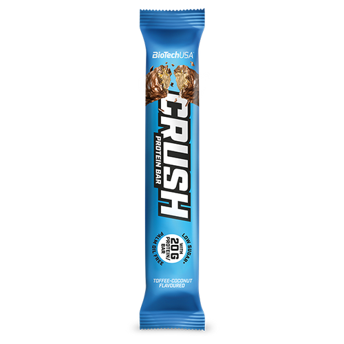 Crush od BioTechUSA je prémiová proteínová tyčinka. Nechajte sa zlákať hrubou čokoládovou polevou, chrumkavými vrstvami a mäkkou a krémovou plnkou vo vnútri!