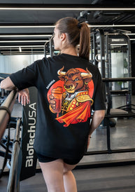 Limitovaná edícia unisex oversize trička (Sangría) - BioTechUSA Slovakia
