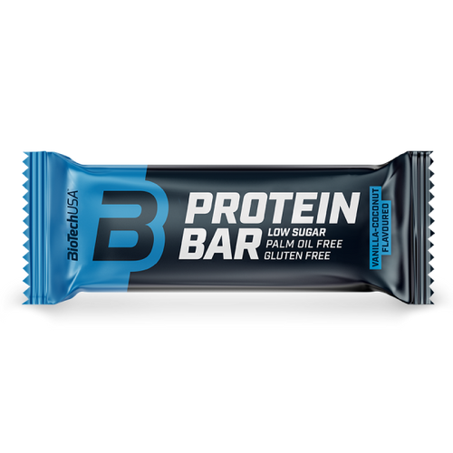 BioTechUSA Protein Bar proteínová tyčinka s vysokým obsahom bielkovín, so srvátkovým proteínom a kolagénom.