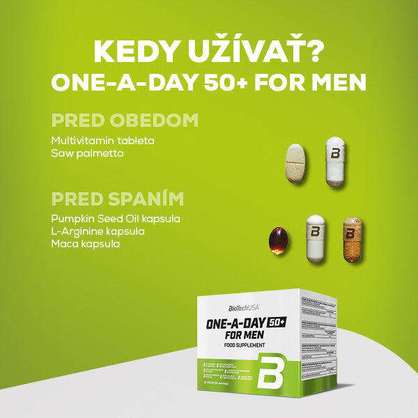 One-A-Day 50+ For Men - 30 balíčkov