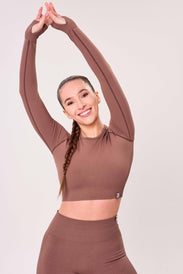SEAMLESS LONG - SLEEVE CROP Dámsky dlhý rukáv top - BioTechUSA Slovakia