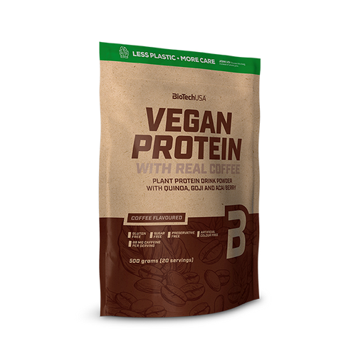 Vegan Protein 500 g - káva - BioTechUSA