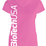 BioTech USA dámske tričko - ružové