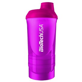 Šejker Wave+ 600 ml+ (150 ml + 200 ml) - BioTechUSA Slovakia